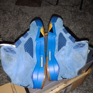 Jordan Athletic Shoes in Blue and Yellow